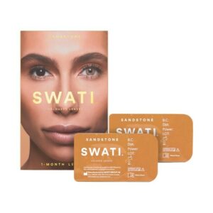 SWATI - Farvede Kontaktlinser 1 Måned Sandstone