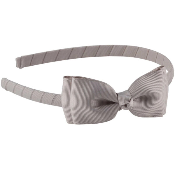 By Stær Hairband Double Bow - Grey