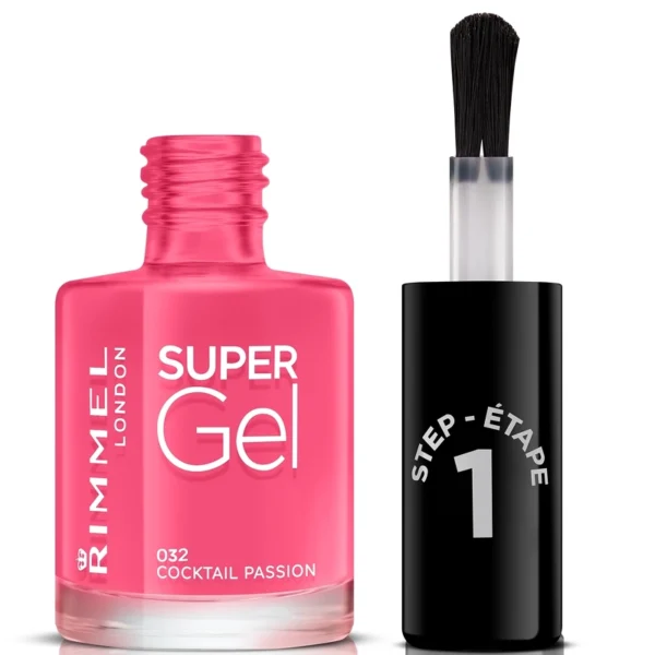 RIMMEL Super Gel Nail Polish 12 ml - 032 Cocktail Passion