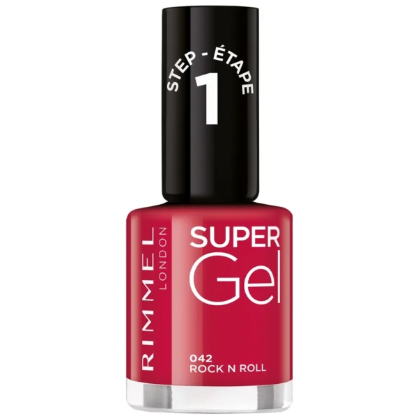 RIMMEL Super Gel Nail Polish 12 ml - 042 Rock N Roll