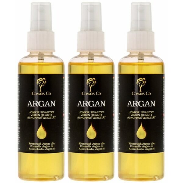 3 x Cosmos Co Argan Oil 100 ml