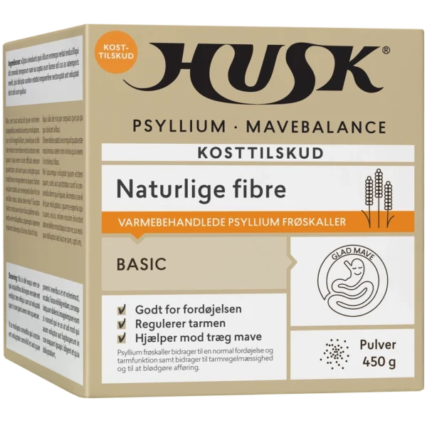 HUSK Psyllium Mavebalance Pulver 450 gr.