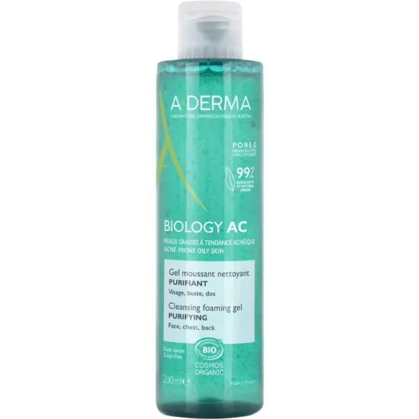 A-DERMA Biology AC Cleansing Foaming Gel 200 ml