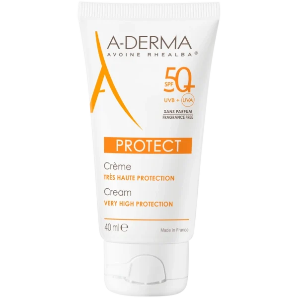 A-DERMA Protect Cream SPF 50+ Fragrance Free 40 ml