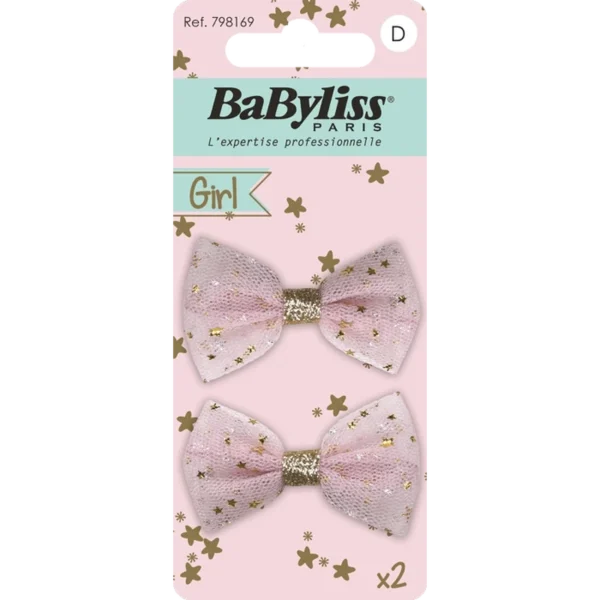 BaByliss KIDS Bow Hair Clips (1694) 2 Pieces