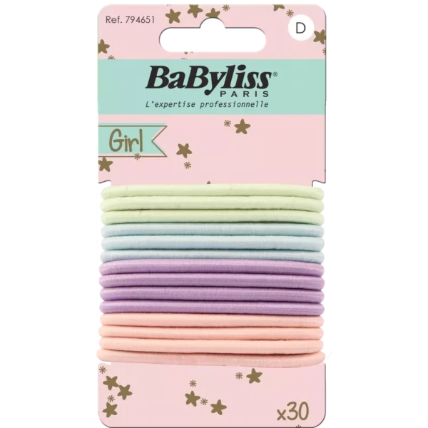 BaByliss KIDS Multi Colors Elastics (6515) 30 Pieces