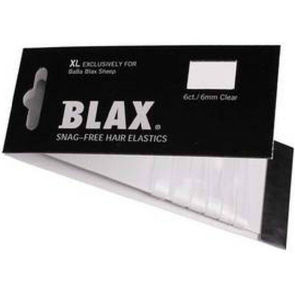 Blax Hair Elastics XL 6 Pieces - Clear