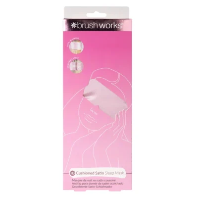 Brushworks Cushioned Satin Sleep Mask