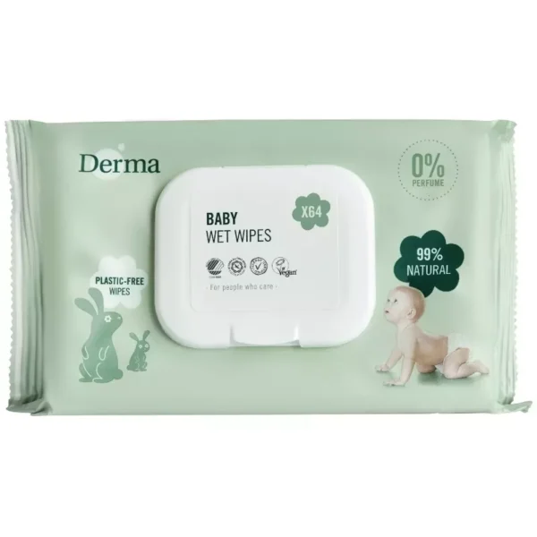 Derma Baby Wet Wipes 64 Pieces