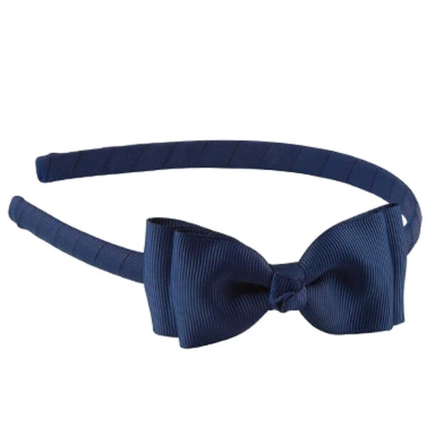 By Stær Hairband Double Bow - Navy