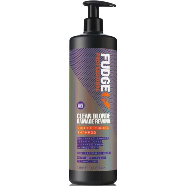 Fudge Clean Blonde Damage Rewind Toning Shampoo 1000 ml