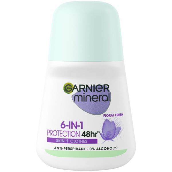 Garnier Mineral 6-in-1 Protection 48H Deo Roll-On 50 ml