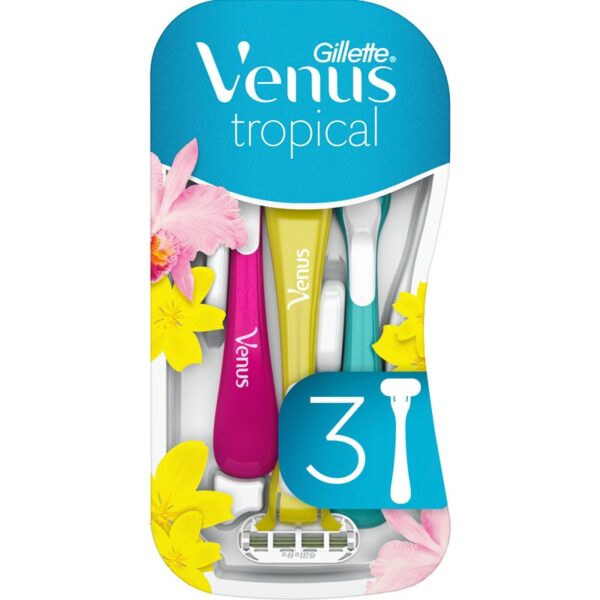 Gillette Venus Tropical Single Razor 3 Pieces