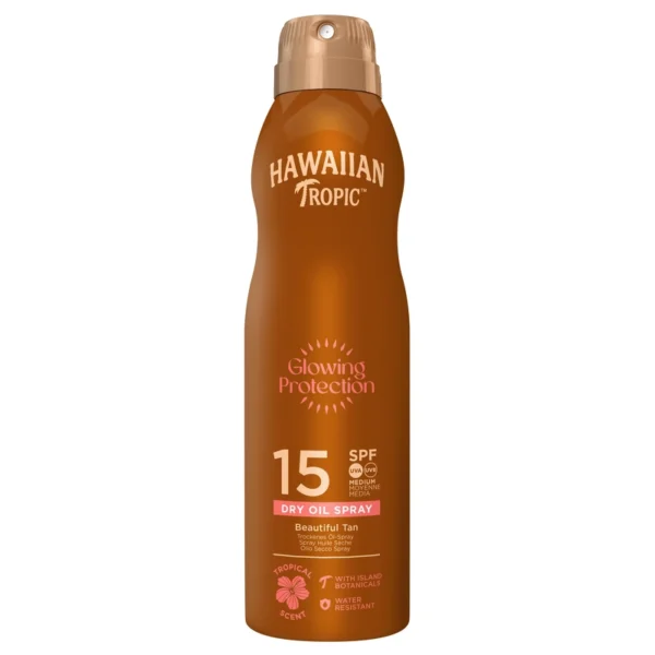 Hawaiian Tropic Glowing Protection Oil C-Spray SPF 15 -177 ml