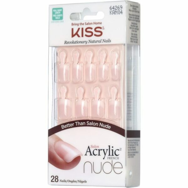 Kiss Salon Acrylic Nude French Nails - KAN04