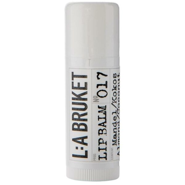 L:a Bruket 017 Lip Balm 14 gr. - Almond/Coconut