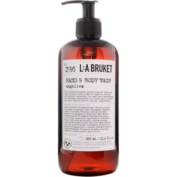 L:a Bruket 286 Hand & Body Wash 450 ml - Angelica