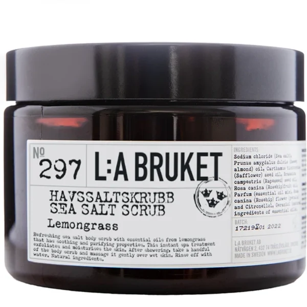 L:a Bruket 297 Sea Salt Scrub Lemongrass 420 gr.