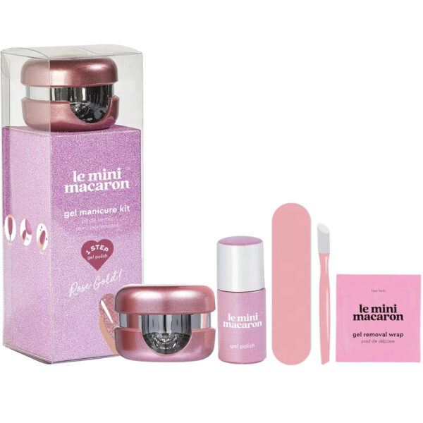 Le Mini Macaron Gel Manicure Kit - Rose Gold