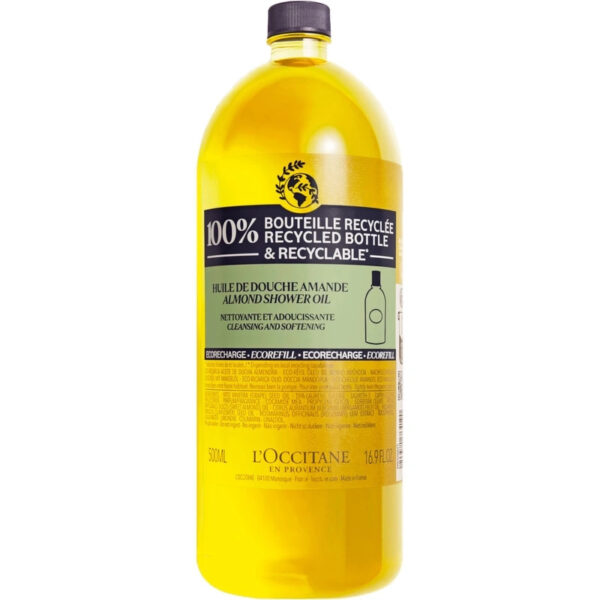 L'Occitane Almond Cleansing & Softening Shower Oil Refill 500 ml