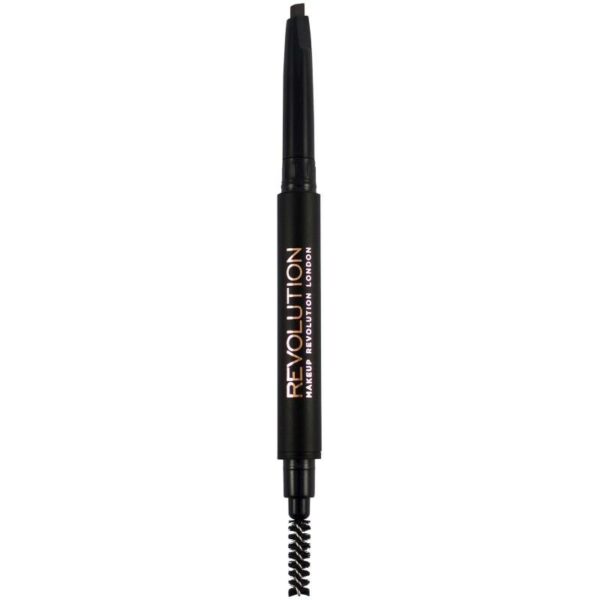 Makeup Revolution Duo Brow Pencil - Dark Brown