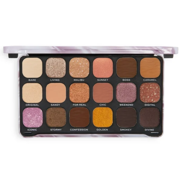 Makeup Revolution Forever Flawless Shadow Palette 19,8 gr. - Nude Silk