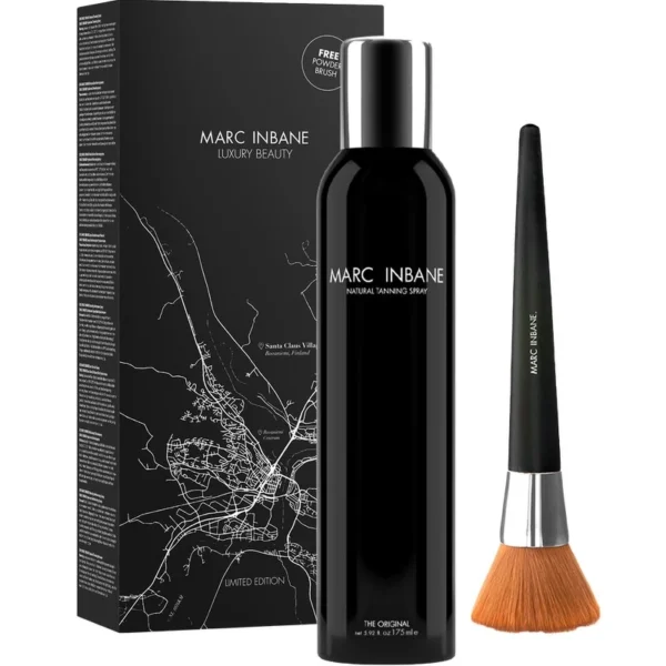 Marc Inbane Natural Tanning Spray + Powder Brush X-Mas Gift Set (Limited Edition)