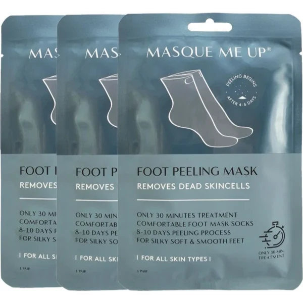 Masque Me Up Foot Peeling Mask 3 Piece Set