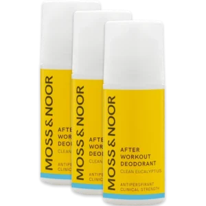 Moss & Noor After Workout Deodorant 3 Pack - Clean Eucalyptus
