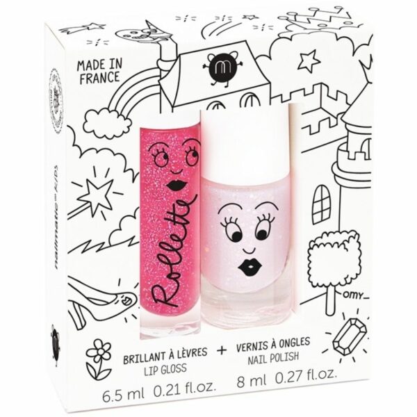 Nailmatic Kids Lip Gloss And Nail Polish Set - Fairytales