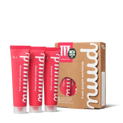 Nuud Vegan Cream Deodorant XXL Pack 3 x 40 ml