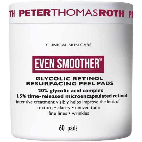 Peter Thomas Roth Even Smoother Glycolic Retinol Resurfacing Peel Pads 60 Pieces