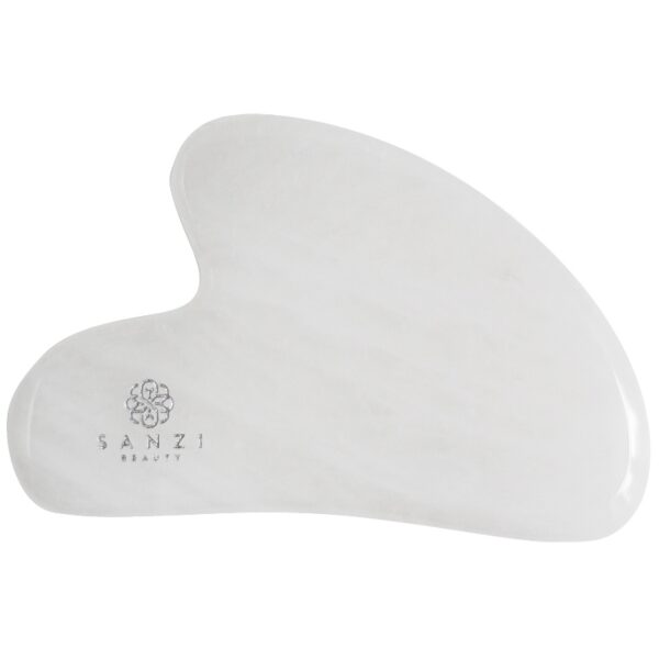 Sanzi Beauty Round Gua Sha - White Jade