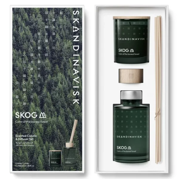 SKANDINAVISK SKOG Scented Candle & Diffuser Set