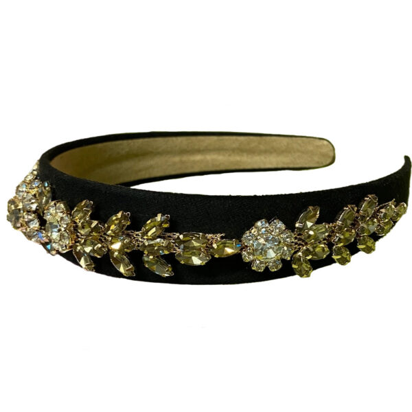 By Stær VITA Hairband - Black With Stone