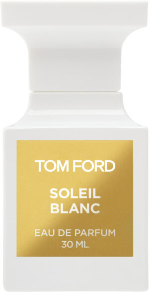 Tom Ford Private Blend Soleil Blanc Eau de Parfume Tom Ford Soleil Blanc Eau de Parfume er en eksotisk, varm og solrig duft, der emmer af luksus og eksklusivitet. Inspireret af solbeskinnede kyststrækninger og hvide sandstrande, kombinerer denne parfume cremede, solvarme og blomsteragtige noter, der giver en fornemmelse af evig sommer.