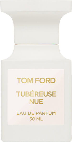 TOM FORD PARFUME - Tom Ford Tubéreuse Nue Eau de Parfume Tom Ford Tubéreuse Nue Eau de Parfume er en dristig og forførende duft, der balancerer mellem det sensuelle og det mystiske. Denne parfume hylder tuberose-blomsten, kendt for sin intense og næsten hypnotiske duft. Sammen med krydrede og varme noter skaber den en eksklusiv og elegant sammensætning, perfekt til dem, der ønsker en unik og sofistikeret signaturduft