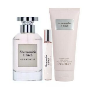 Abercrombie & Fitch - Authentic Woman Sæt - 100 ml Edp - 15 ml Edp - Body Lotion